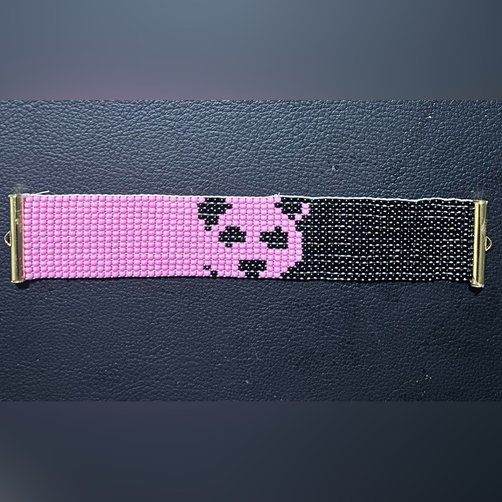 Pink panda bracelet